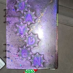 Resin personalized notebooks